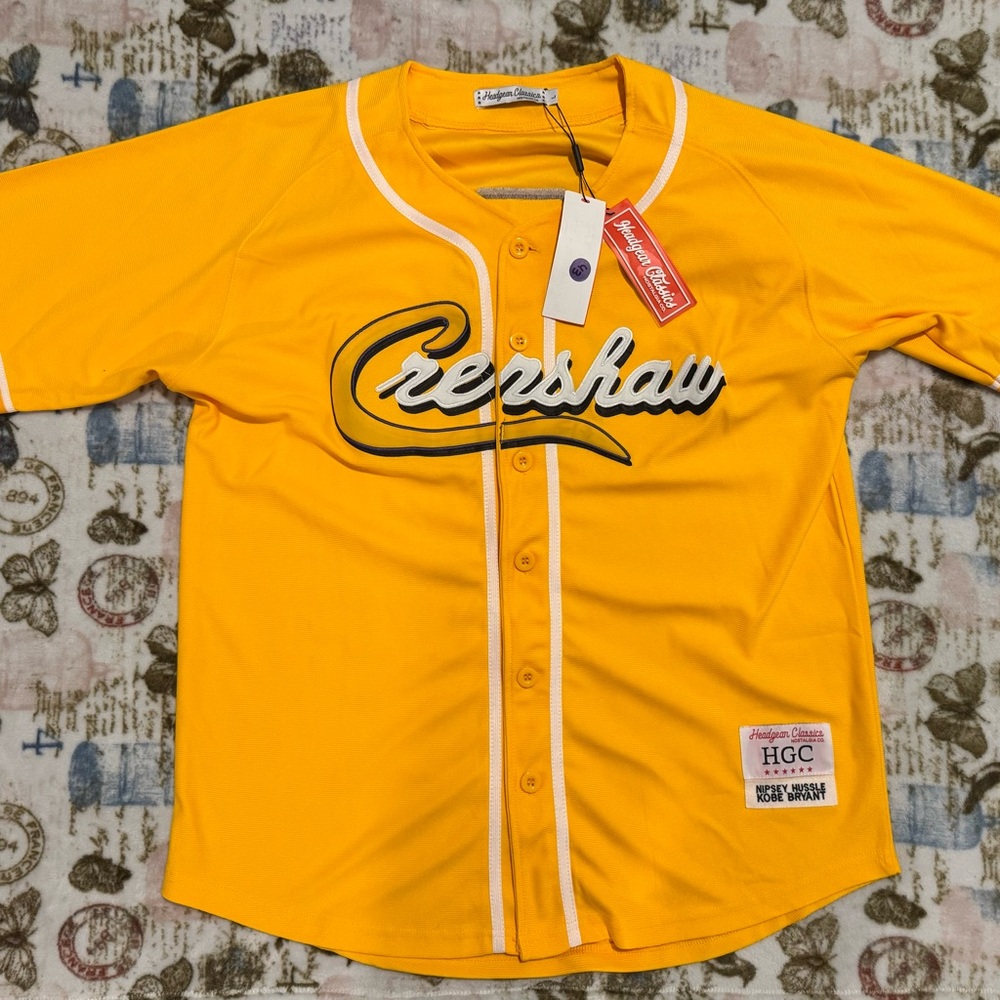 Crenshaw Kobe Bryant Nipsey Hussle Headgear Classics Embroidered Jersey